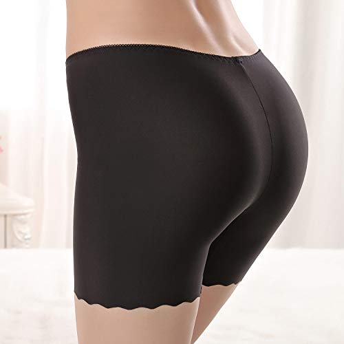 Tuopuda Mujeres Braguitas Short de Seguridad Shorts de Algodón Anti Rozaduras Calzoncillos de Pierna Larga Calzoncillos Polainas Elásticos Boxers Invisibles Slipshort Bragas Pack de 3