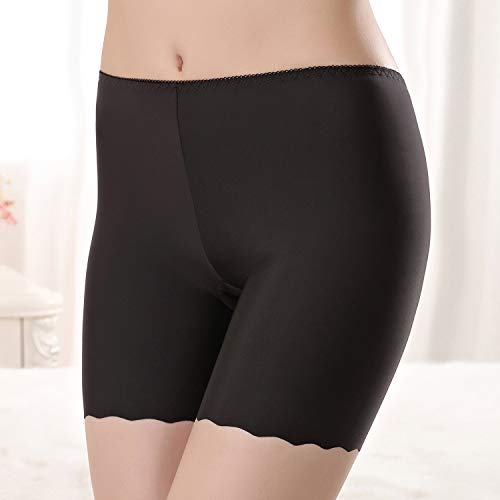 Tuopuda Mujeres Braguitas Short de Seguridad Shorts de Algodón Anti Rozaduras Calzoncillos de Pierna Larga Calzoncillos Polainas Elásticos Boxers Invisibles Slipshort Bragas Pack de 3
