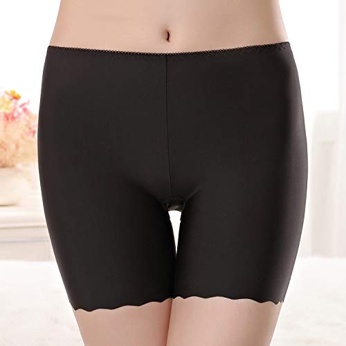 Tuopuda Mujeres Braguitas Short de Seguridad Shorts de Algodón Anti Rozaduras Calzoncillos de Pierna Larga Calzoncillos Polainas Elásticos Boxers Invisibles Slipshort Bragas Pack de 3