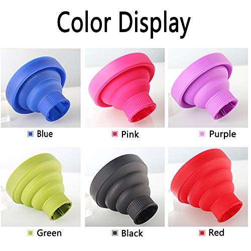 Turbobm Difusor de Cabello Universal, difusor portátil para secador de Pelo, Boquilla difusora de secador de Cabello Ajustable Adecuado para 4 cm a 5 cm para Cabello Ondulado Rizado Natural