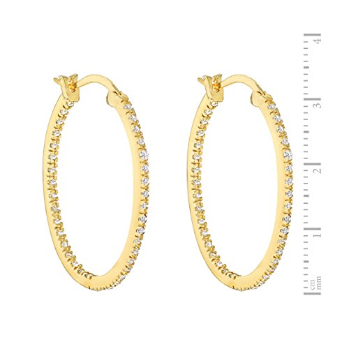 Tuscany Silver 8.95.0169 - Pendientes de plata bañada en oro de 9 quilates