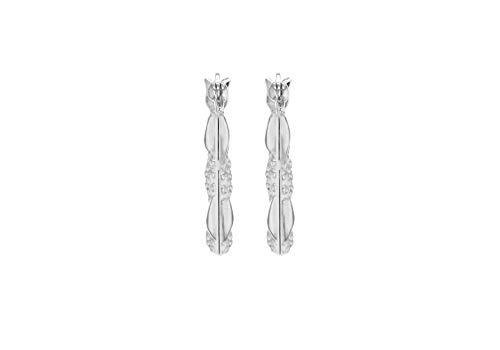Tuscany Silver Pendientes de Plata de Ley sin Gema para Mujer