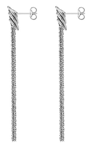 Tuscany Silver Pendientes de Plata de Ley sin Gema para Mujer