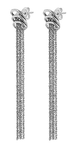 Tuscany Silver Pendientes de Plata de Ley sin Gema para Mujer