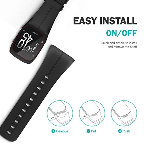 TUSITA Correa para Polar M400 / M430 - Banda de Silicona de Repuesto - Accesorios de Reloj Inteligente GPS