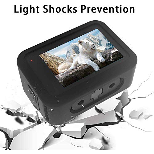 TUTUO Funda de Silicona para GoPro Hero 9 Black cámara de acción, Funda Protectora de Marco de Goma,Funda de Silicona Suave con cordón GoPro Hero 9 Accesorios Prevención de arañazos Anti-caída