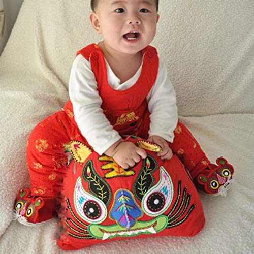 TWDYC Bordados a Mano de Tela Tigre artesanales de Pura Cosida a Mano Tigre del paño de la artesanía característica Tigre del paño (Color : Yellow)