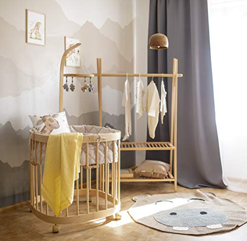tweeto 2018/2019 - Cuna para bebé 7 en 1, 1 juego completo/haya, 7 variantes, convertible, multifuncional, con colchón haya natural