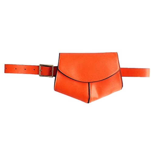 TWIFER Riñoneras de Moda para Running Belt Senderismo Bolso de Cintura Running Bolso de la Cintura de la Cinturon para Correr Moda cómoda Mujer Hombre Verano 2019 Naranja