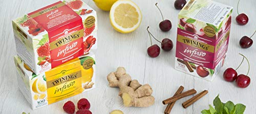 Twinings Infusiones - Cúrcuma y Naranja - Nuevas Infusiones Frutas y Hierbas sin Cafeína y 100% Naturales, Explosión de Sabor para Cualquier Momento del Día (40 Bustine)