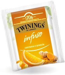 Twinings Infusiones - Cúrcuma y Naranja - Nuevas Infusiones Frutas y Hierbas sin Cafeína y 100% Naturales, Explosión de Sabor para Cualquier Momento del Día (40 Bustine)