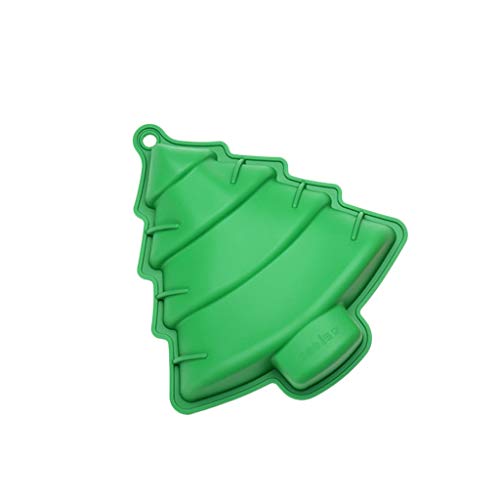 Twocc-Molde de Pastel de Navidad Molde de Caramelo de Silicona Molde de Pastel de Grado Alimenticio Para Pastel de Navidad Diy (Vert)