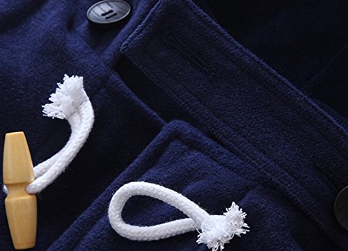 TXYSEFS - Niños Niñas Abrigo Acolchado con Capucha Botones Trenca Chaqueta de Invierno Calentito Elegante Infantil Encapuchado Coat for Boys Kids - 3-4 Años - Azul