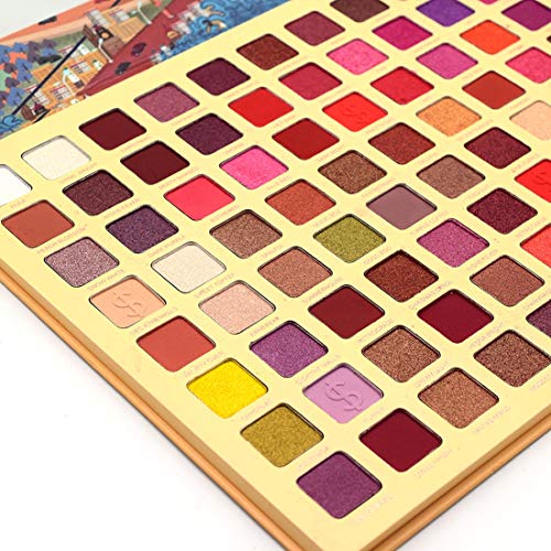 UCANBE BELLE 88 Colores de Sombra de Ojos Paleta de Colores Mate del Reflejo de Alta Pigmento de Herramientas Reflejo cosmético de la Sombra de Ojos en Polvo Pallete
