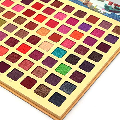 UCANBE BELLE 88 Colores de Sombra de Ojos Paleta de Colores Mate del Reflejo de Alta Pigmento de Herramientas Reflejo cosmético de la Sombra de Ojos en Polvo Pallete