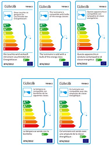 Uchrolls Lámpara de techo LED giratoria, 3 llamas, incluido 3 x 3.5W iluminante GU10 LED, 380LM, blanco cálido, lámpara de techo LED Foco de techo LED Foco de techo LED Lámpara de LED
