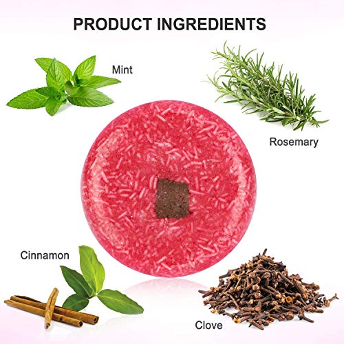 Ucradle Shampoo Bar, 100% Natural Vegan Hair Shampoo Bar Varias Plantas Essence Hand Shampoo Bar, Apto para todo tipo de cabello