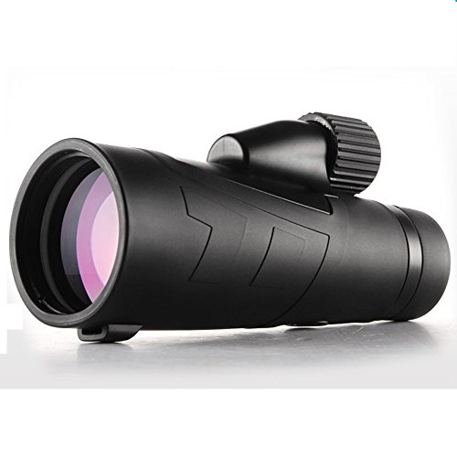 Ueasy - Monocular para observación de aves, impermeable de alta potencia con correa lateral de mano, trípode (12 x 50 cm)  c