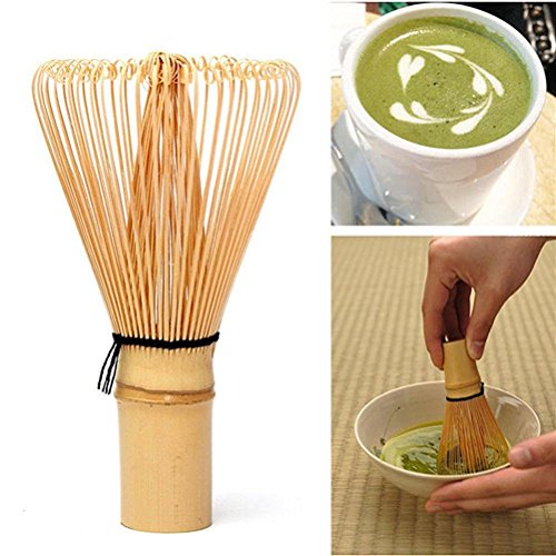UEETEK Chasen de 115 mm x 63 mm té Matcha bambú bate para preparar Matcha