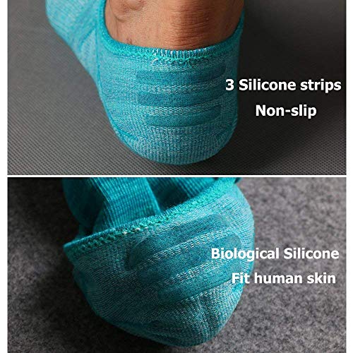 Ueither Calcetines de hombre antideslizantes de algodón de corte bajo (Tamaño: 38-44, Color 3 (6 pares))