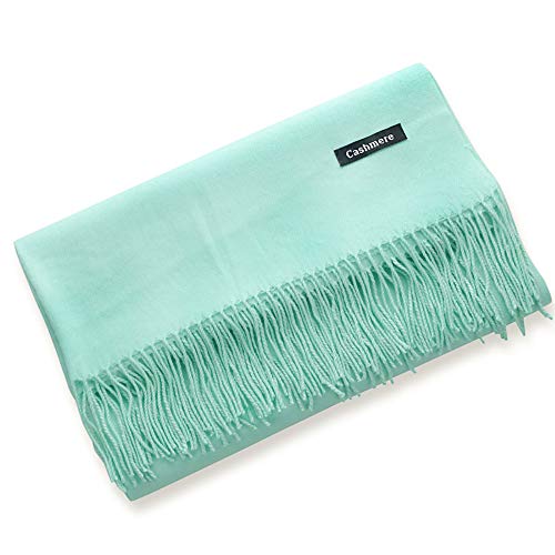 Ueither Gran Bufanda de Mujer Estilo Cachemira Pashmina, de Tacto Suave y Confortable, Grande, Con Borlas, es Un Fular, Chal o Mantita Ligera Que Abriga Con Calidez
