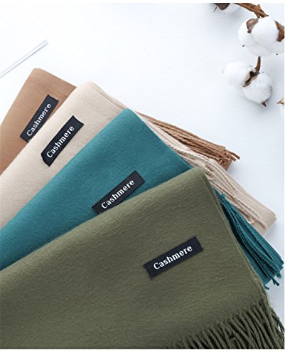 Ueither Gran Bufanda de Mujer Estilo Cachemira Pashmina, de Tacto Suave y Confortable, Grande, Con Borlas, es Un Fular, Chal o Mantita Ligera Que Abriga Con Calidez