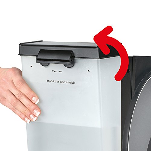 Ufesa Cafetera expreso Duetto Creme CE7141, 500 W, 1 Cups, Acero Inoxidable, Gris