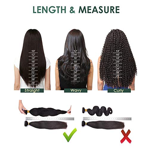 Ugeat 100g Ombre Pelo con Extensiones 100 Naturales Cabello Humano 55cm De Negro Para Blanquear Rubio Human Hair Weft #1B/613