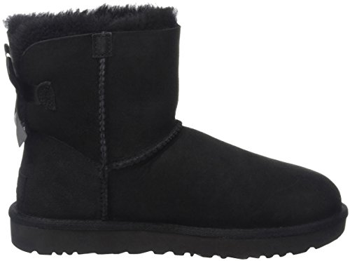 UGG Female Mini Bailey Bow II Classic Boot, Black, 4 (UK)