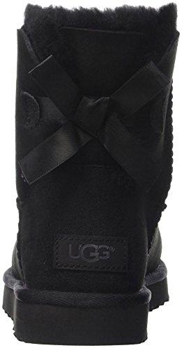 UGG Female Mini Bailey Bow II Classic Boot, Black, 4 (UK)