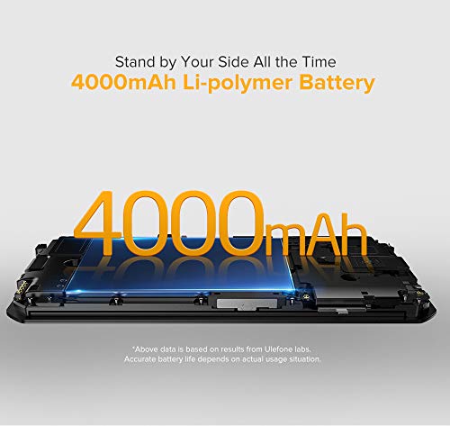 Ulefone Armor X6 Teléfono Moviles Resistentes, Android 9.0 5.0 ”IP68 Impermeable Móvil Antigolpes Todoterreno, Dual SIM, 2GB + 16GB, 5MP+8MP, 4000mAh Batería, Desbloqueo Facial GPS Naranja