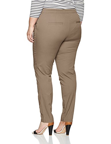 Ulla Popken Chino mit Gummibündchen, Pantalones para Mujer, Beige (Beige 35), 50