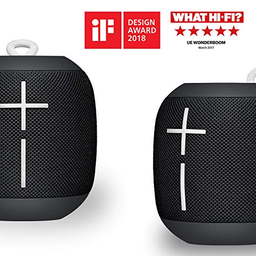 Ultimate Ears WONDERBOOM - Altavoz Bluetooth impermeable con conexión, Negro y gris