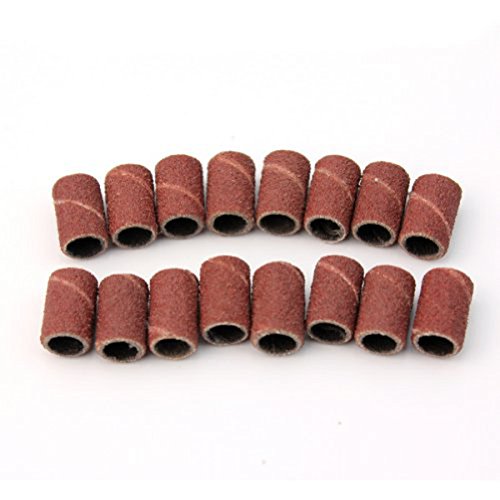 ULTNICE 100 Piezas Bandas de Lija Grano 80 Cepillo de Lijado Manicura Herramienta