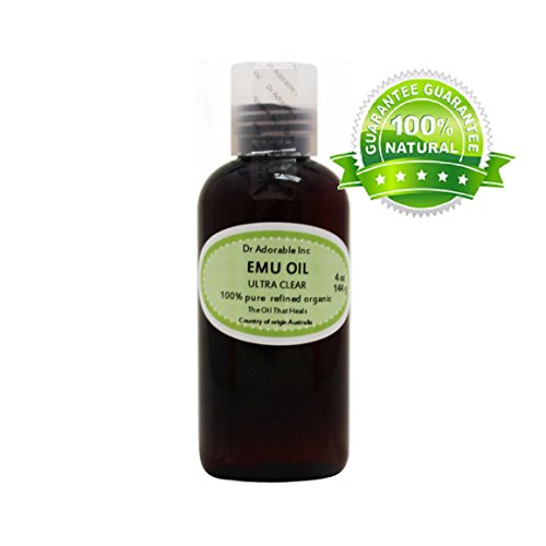 Ultra Clear EMU Oil by Dr. Pato en 100% Pure Organic Natural 4 oz