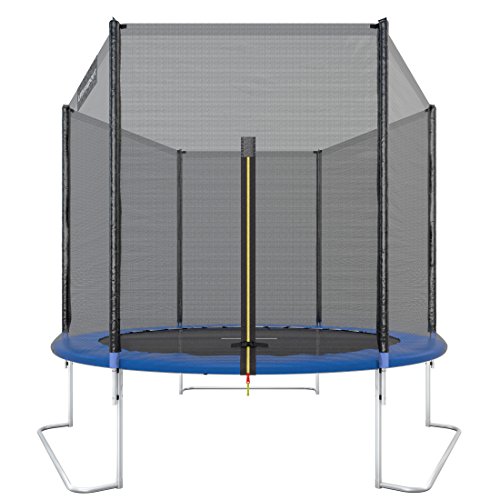 Ultrasport Uni-Jump Cama elástica de Jardín, Certificación Tüv Nord/GS, Red de Seguridad, Postes Acolchados y Cubierta del Borde, Resistente a la Intemperie, Unisex Niños, Azul, 305cm