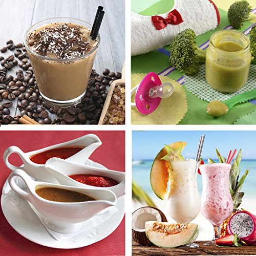 Ultratec Batidora de vaso 2 litros - batidora de alta potencia con 1500 vatios o 2 CV - 22 000 U/min, batidora, batidora para smoothies, picadora, incl. recetario de smoothies, plata