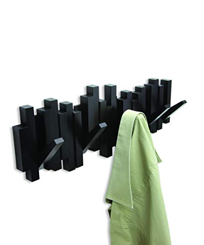 Umbra 318211-040 Perchero decorativo de pared Sticks Negro