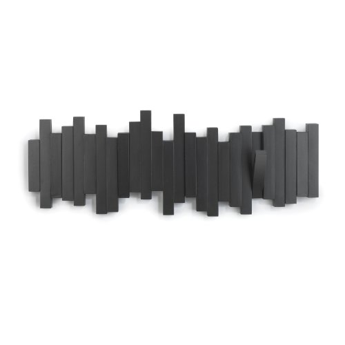 Umbra 318211-040 Perchero decorativo de pared Sticks Negro