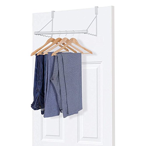 UMI. by Amazon - Colgador de Puerta, Perchero de Puerta para Ropa, Blanco