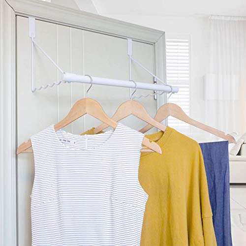 UMI. by Amazon - Colgador de Puerta, Perchero de Puerta para Ropa, Blanco