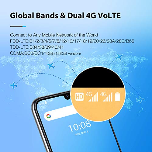 UMIDIGI A7 Pro Smartphone 4GB RAM + 128GB ROM Moviles, 6.3"FHD+ Pantalla Completa, Procesador Octa-Core Movil Libre con batería de 4150mAh con cámara cuádruple AI de 16MP, Android 10