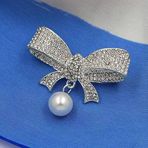 U/N Alfileres y broches con Lazo de Diamantes de imitación de Cristal Transparente con el Uso de la Reina