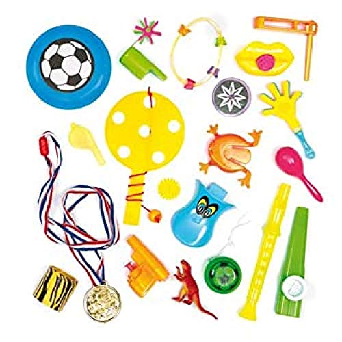 Una Selección de Pequeños Juguetes Perfectos como Relleno de Piñata Premios y Regalos de Fiestas Infantiles, paquete de 20 juguetes diferentes