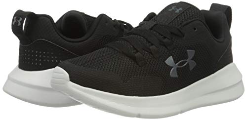 Under Armour Essential, Zapatillas para Correr de Carretera para Mujer, Negro Blanco Negro 001, 42.5 EU