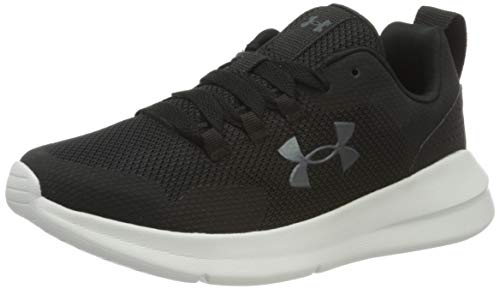 Under Armour Essential, Zapatillas para Correr de Carretera para Mujer, Negro Blanco Negro 001, 42.5 EU