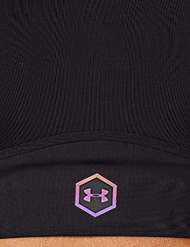 Under Armour Rush - Sujetador Deportivo para Mujer, Mujer, Sujetador Deportivo, 1351989-001, Negro/Jet Gray/Negro (001), 85D