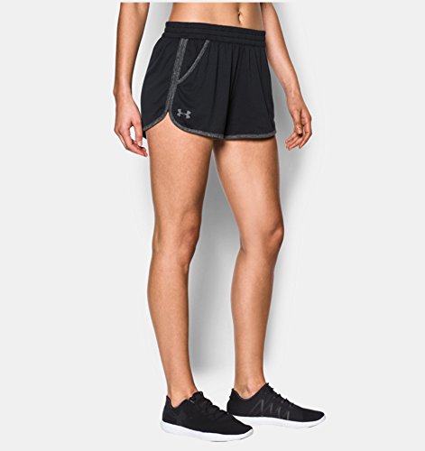Under Armour Tech Short 2.0 Twist Pantalones Cortos, Mujer, Negro (Black), XS