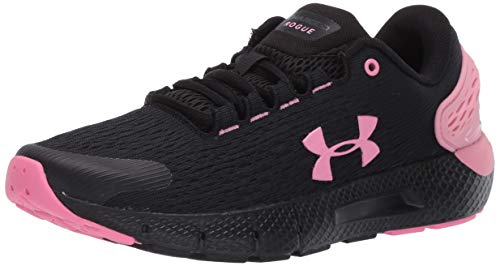 Under Armour UA GS Charged Rogue 2, Zapatillas para Correr, Calzado Deportivo de Calidad Unisex Adulto, Negro (Black/Lipstick/Lipstick), 38 EU