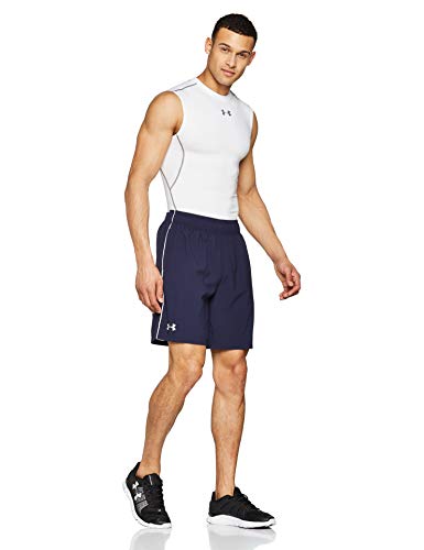 Under Armour UA HeatGear ARMOUR Sleeveless, Camiseta Sin Mangas Hombre, Blanco (White/Graphite 100), M